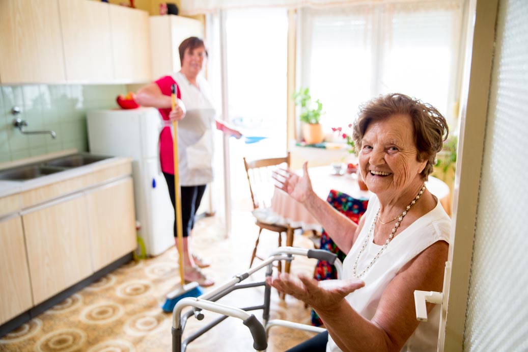 Caregiver-doing-chores